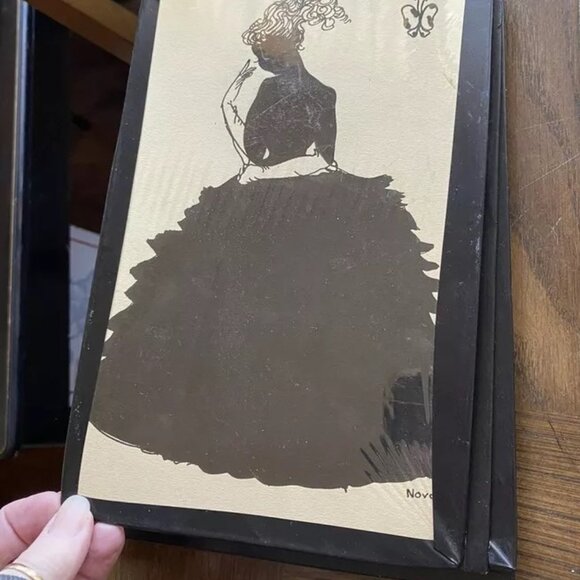 10 Black White Art Deco Pen Ink Drawings 7 signed "NOVA" Vintage Ladies GUC - Picture 6 of 16